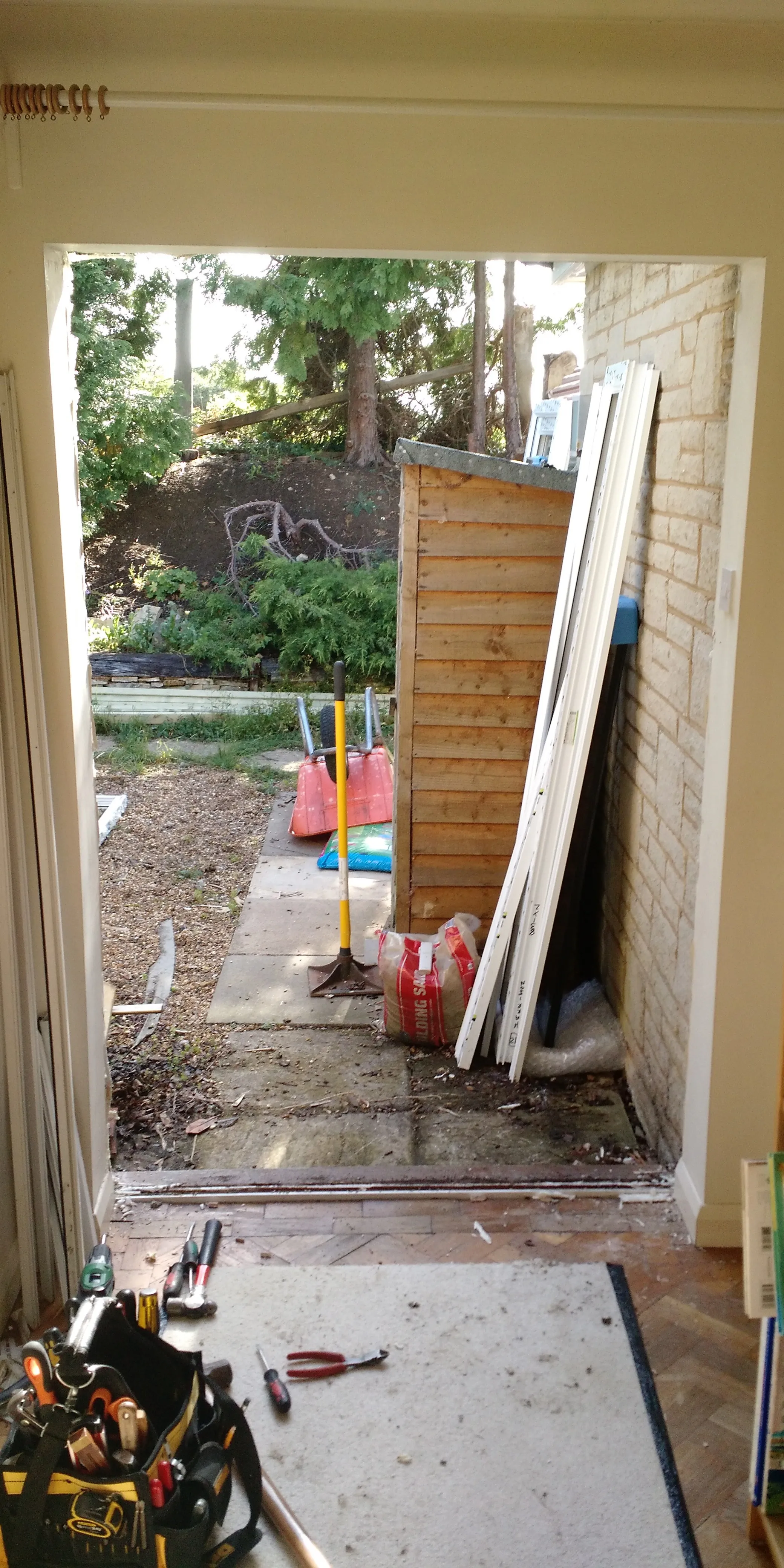 door install: during the replacement